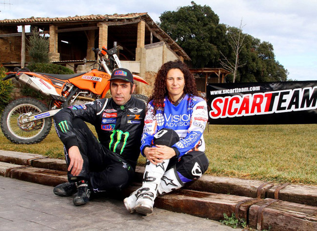 Rosa Romero y Nani Roma, el matrimonio Racing del Dakar 2014